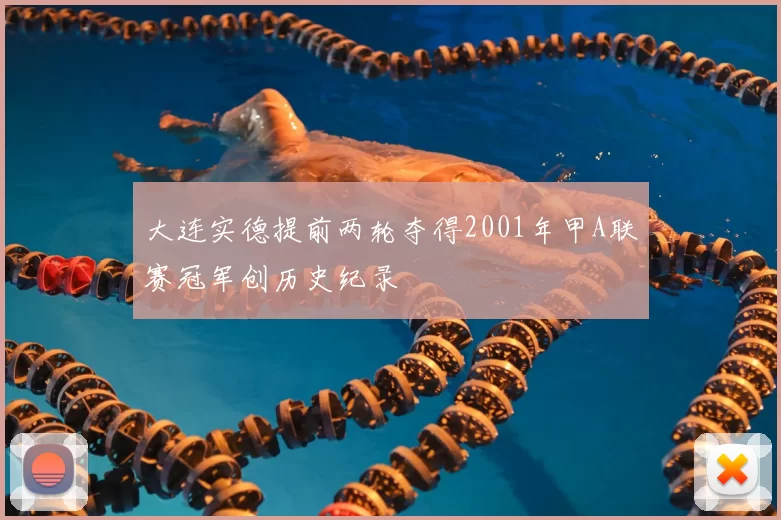 大连实德提前两轮夺得2001年甲A联赛冠军创历史纪录